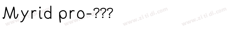 Myrid pro字体转换